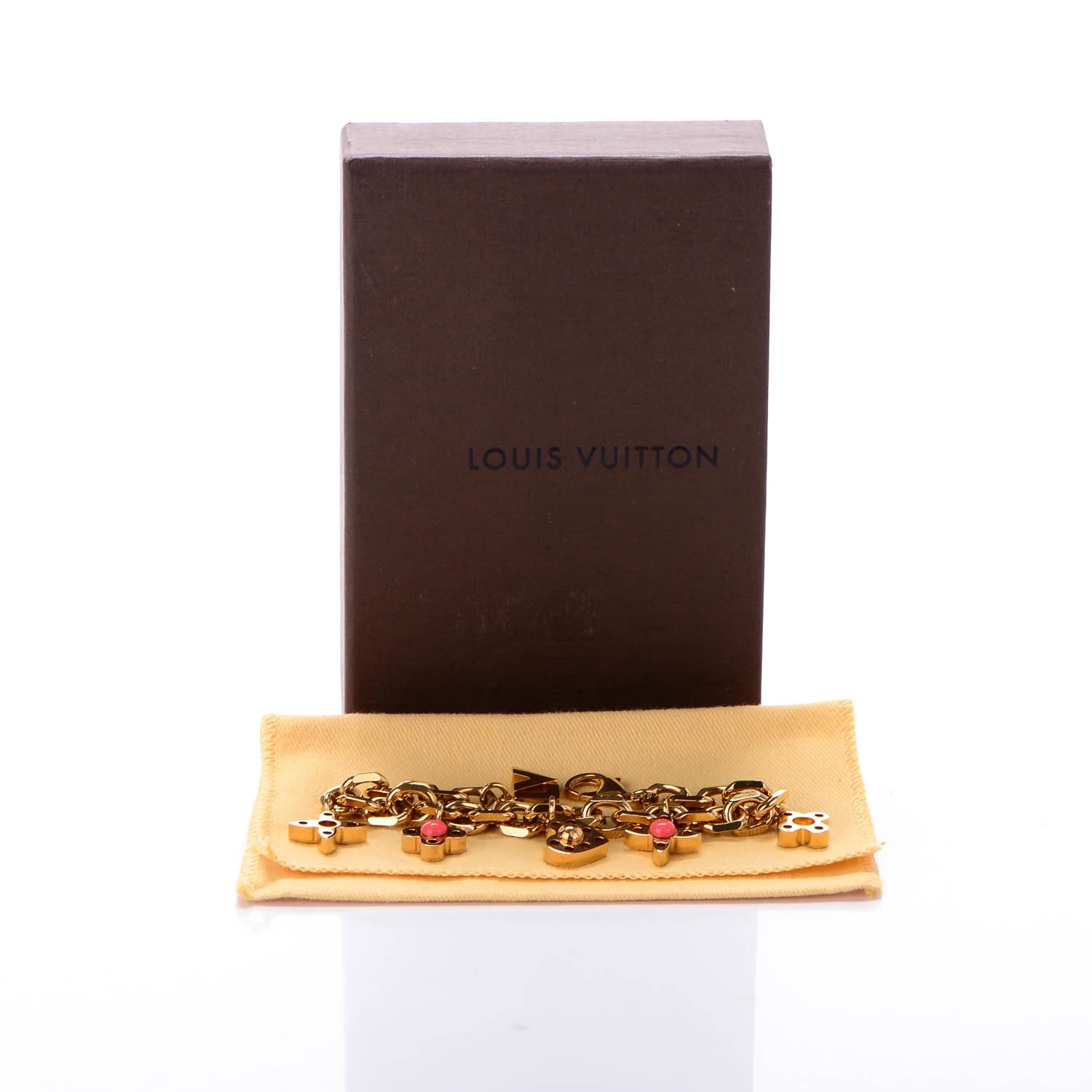 Louis Vuitton Hide and Seek Charm Bracelet Gold 6 of 6