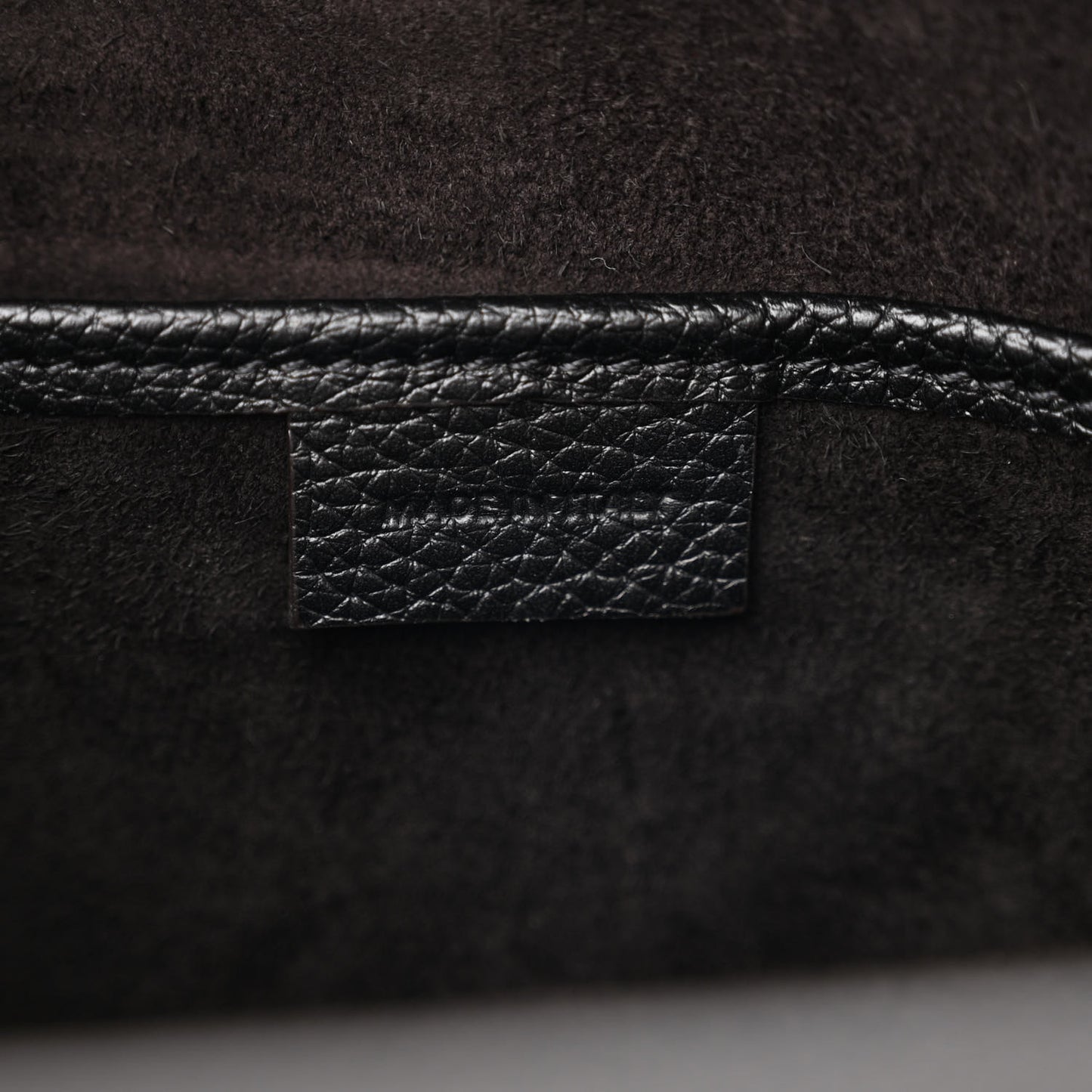 Drummed Calfskin Nano Luggage Black
