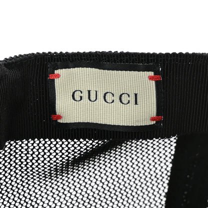 Gucci GG Supreme Monogram Angry Cat Embroidered Baseball Hat S Black 8 of 8