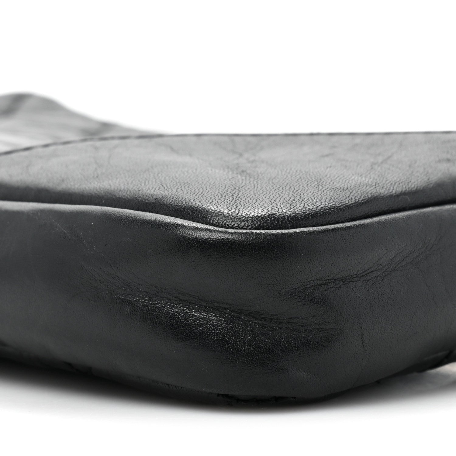Chanel Aged Calfskin Quilted Cambon Pochette Black 8 of 11