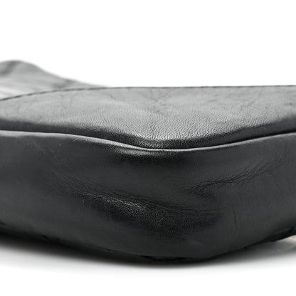 Chanel Aged Calfskin Quilted Cambon Pochette Black 8 of 11
