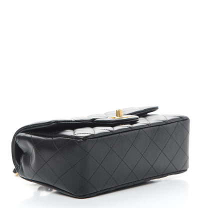 Chanel Lambskin Quilted Mini Rectangular Flap Black 4 of 12