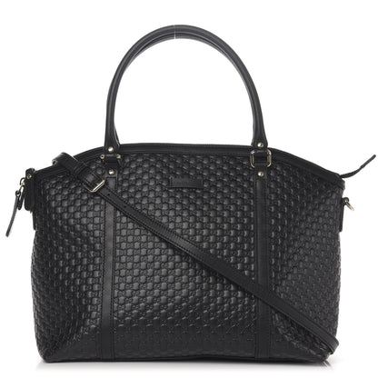 Gucci Soft Microguccissima Dome Satchel Black 1 of 11