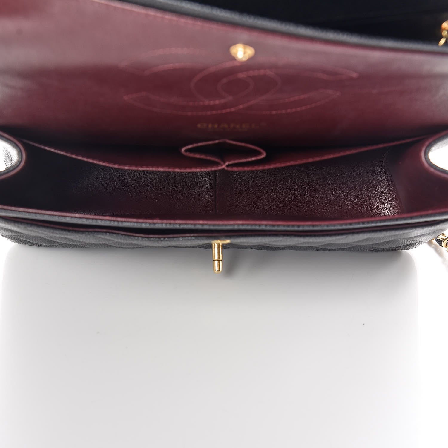 Chanel Caviar Quilted Jumbo Double Flap Black 7 of 12