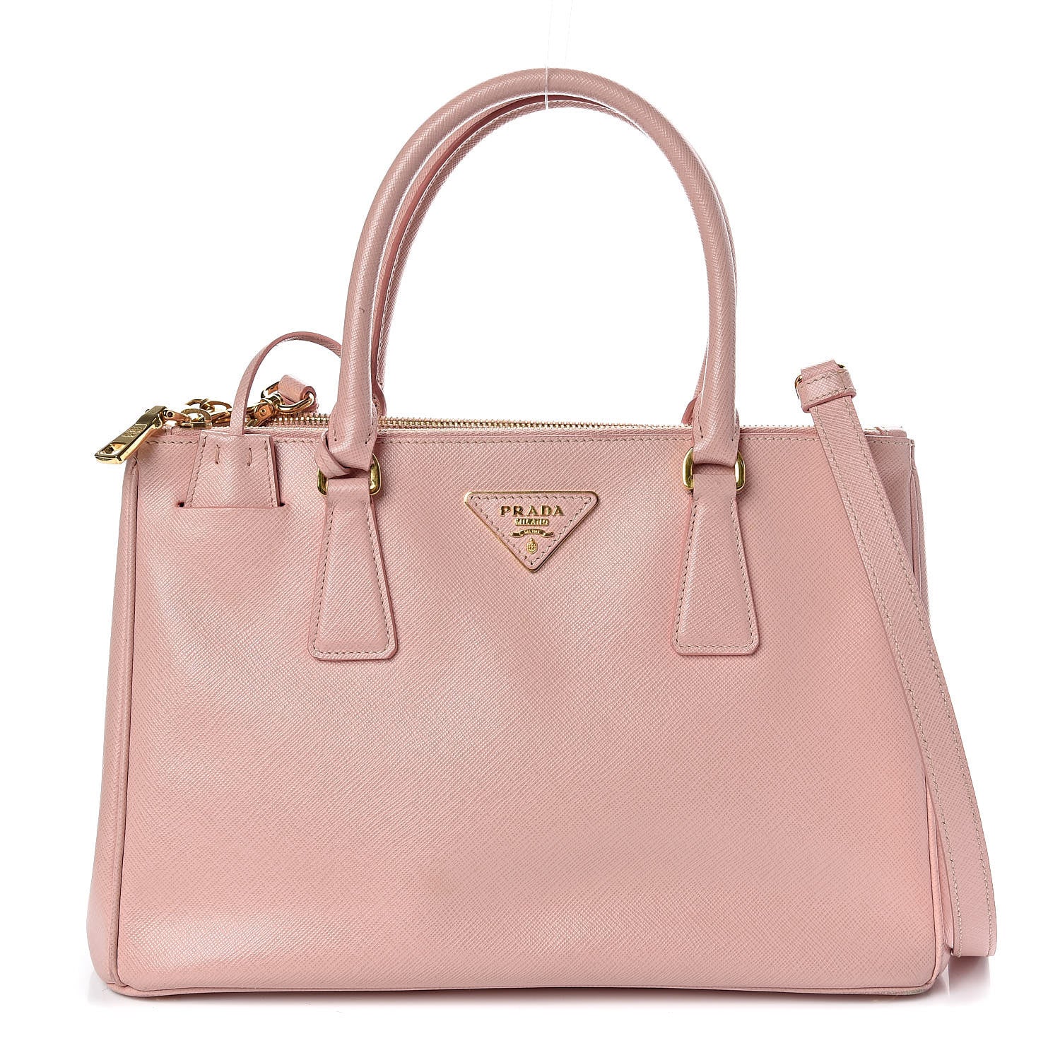 Prada Saffiano Small Galleria Double Zip Tote Orchidea 1 of 16