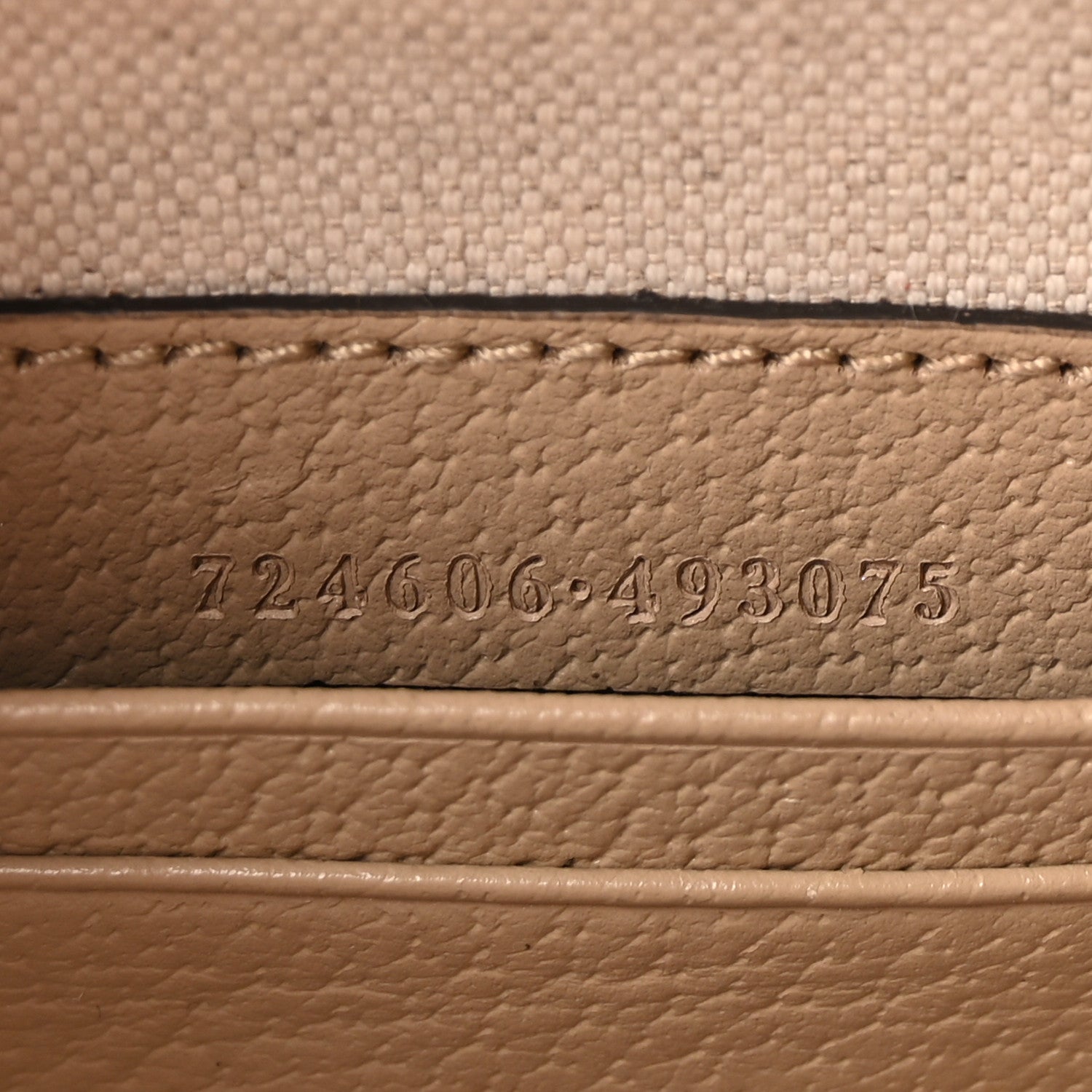 Gucci GG Supreme Monogram Textured Dollar Calfskin Web Mini Ophidia Top Handle Bowler Bag Beige Mystic White Oatmeal 7 of 11