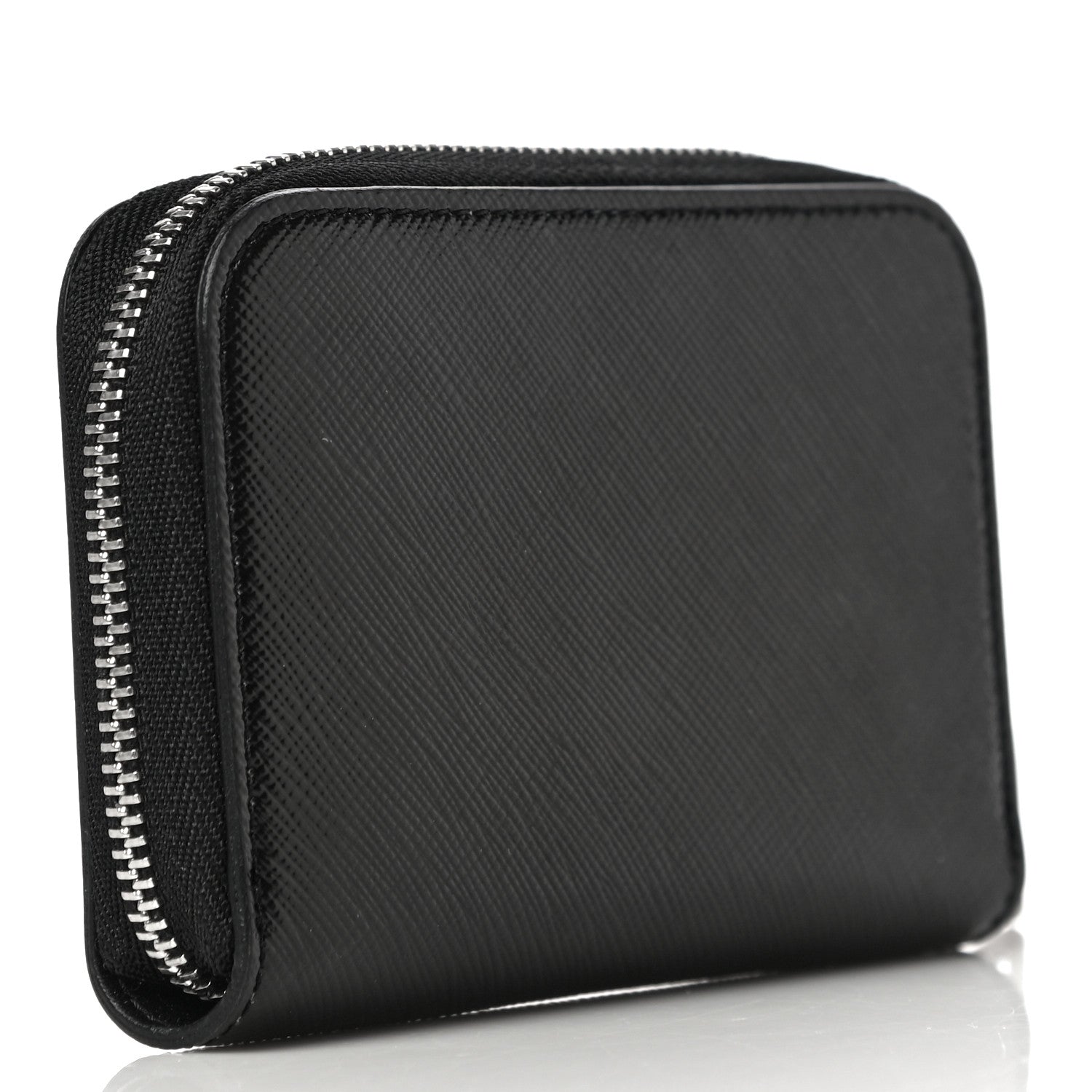 Givenchy Calfskin Logo Print Mini Zip Wallet Black 3 of 11