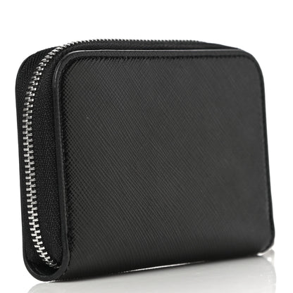 Givenchy Calfskin Logo Print Mini Zip Wallet Black 3 of 11