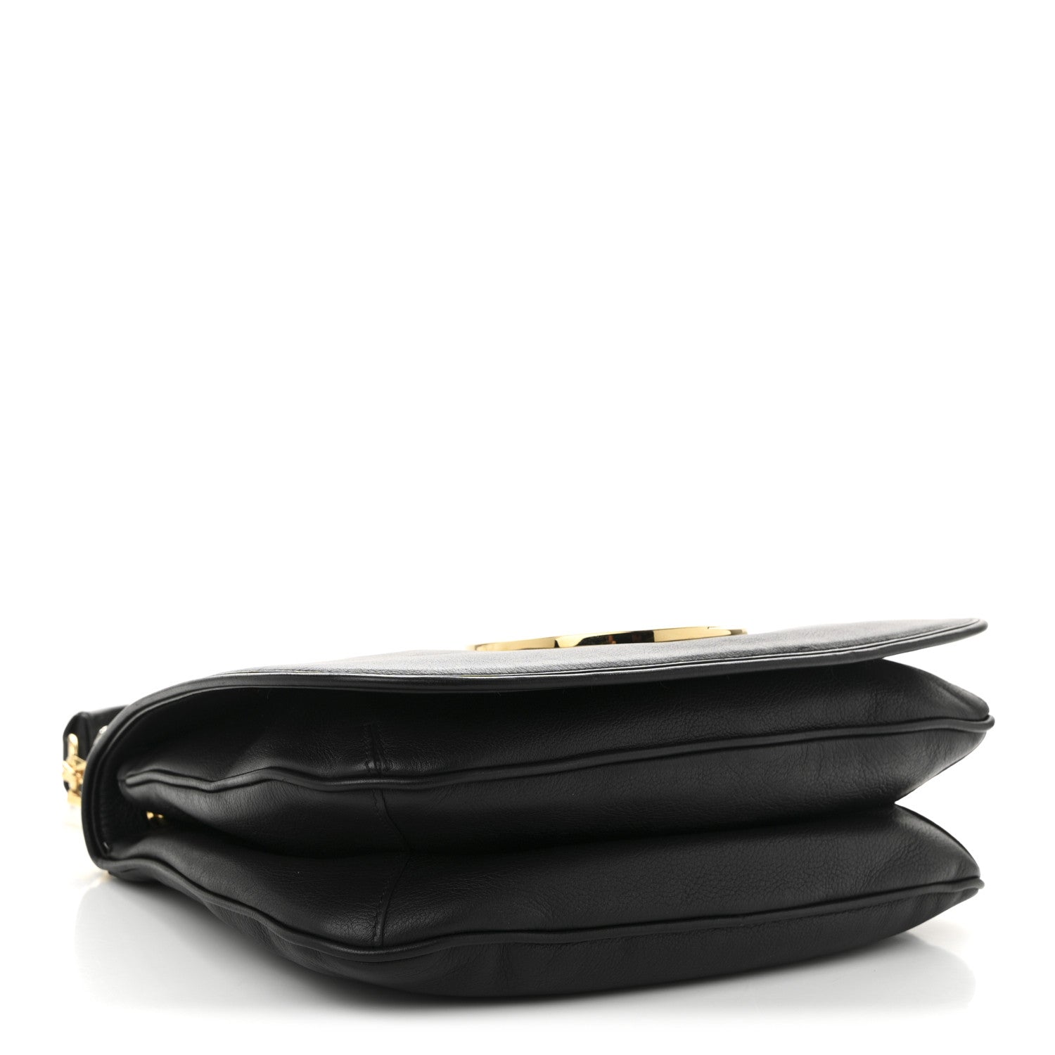 Gucci Roxy Calfskin Studded Medium Blondie Shoulder Flap Bag Black 4 of 11
