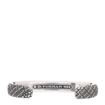 David Yurman Sterling Silver 10mm Naturals Gator Cuff Bracelet 3 of 4
