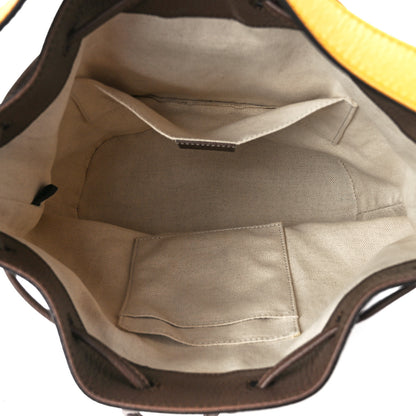 Gucci GG Supreme Monogram Neo Vintage Drawstring Bucket Backpack Beige New Acero Crop 5 of 12