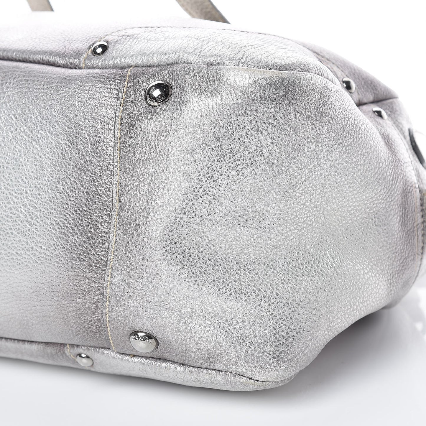 Cervo Lux Bowler Bag Argento