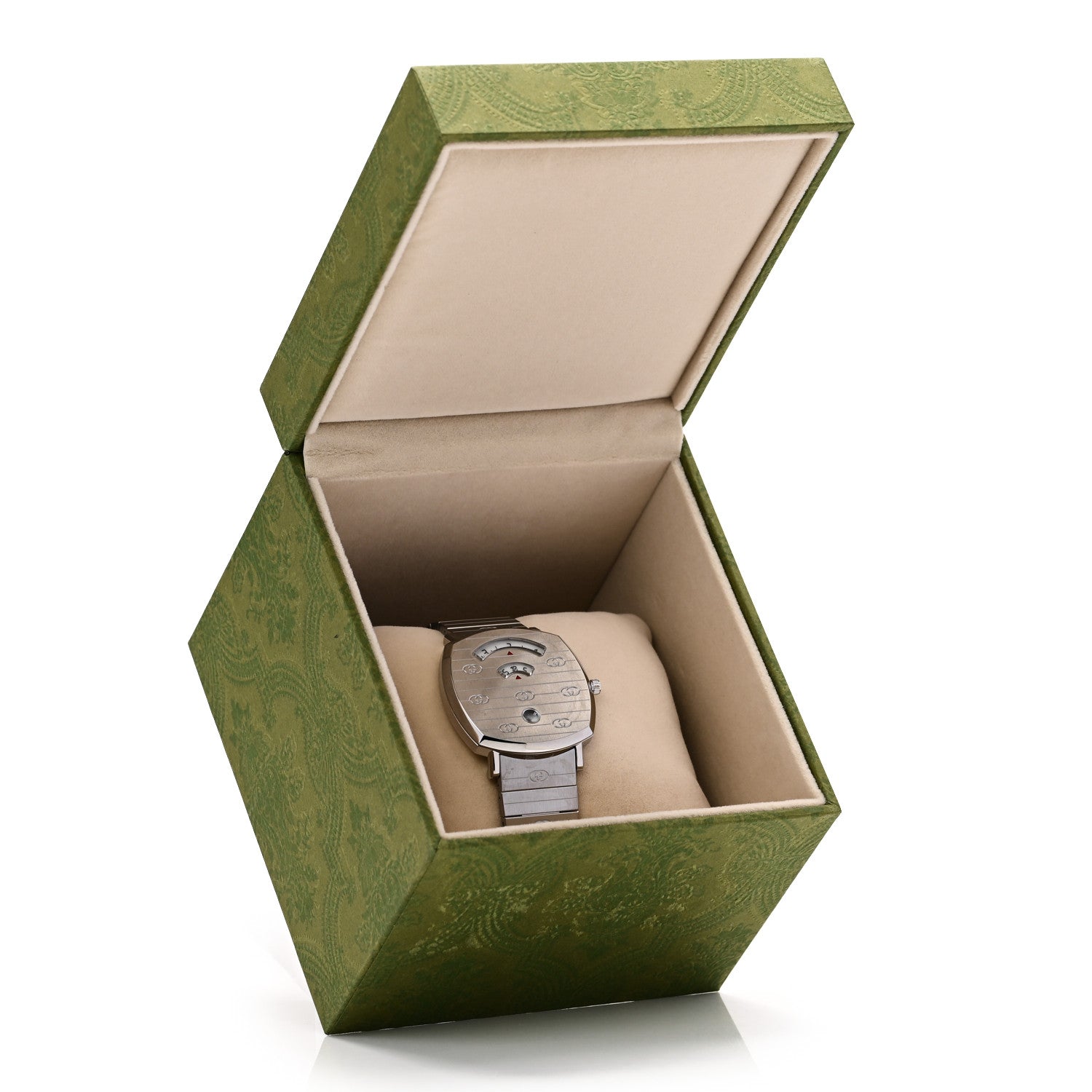 Gucci Stainless Steel 38mm Grip Quartz Watch 1873413 – FASHIONPHILE