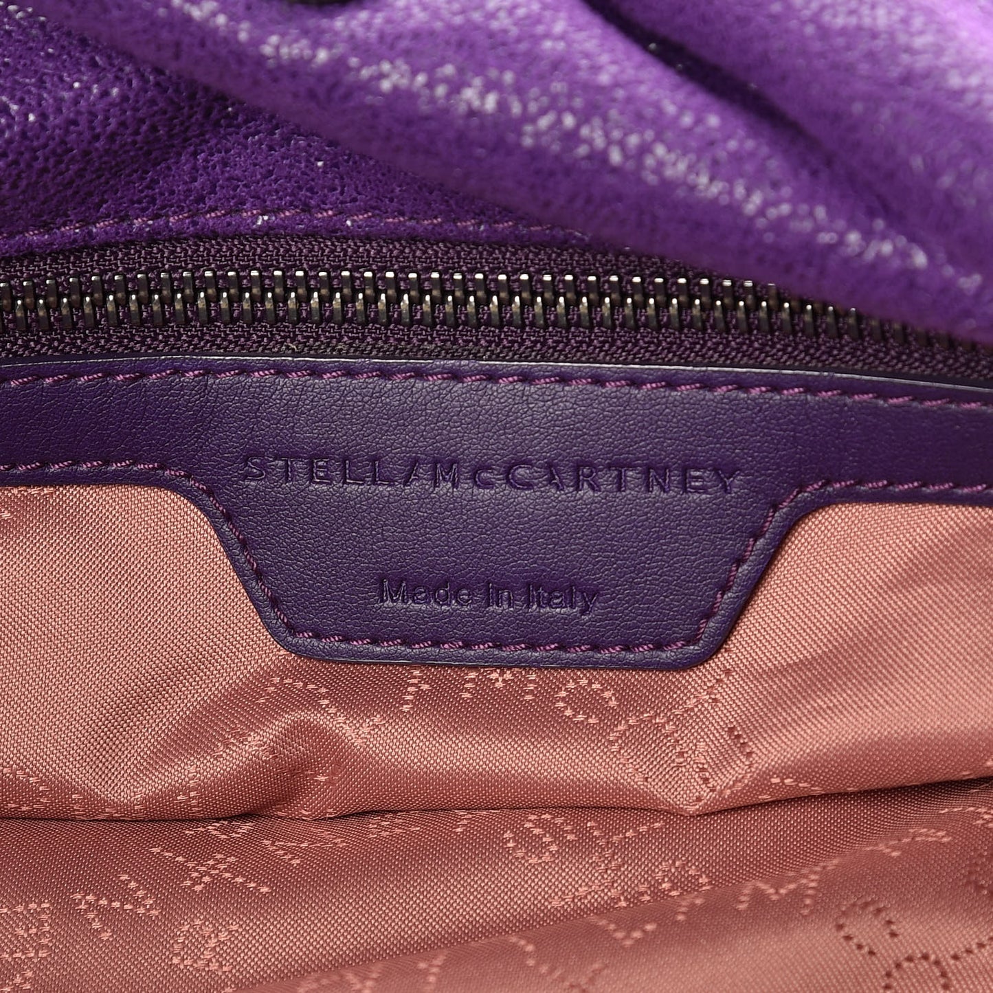 Shaggy Deer Small Falabella Fold Over Tote Bright Purple