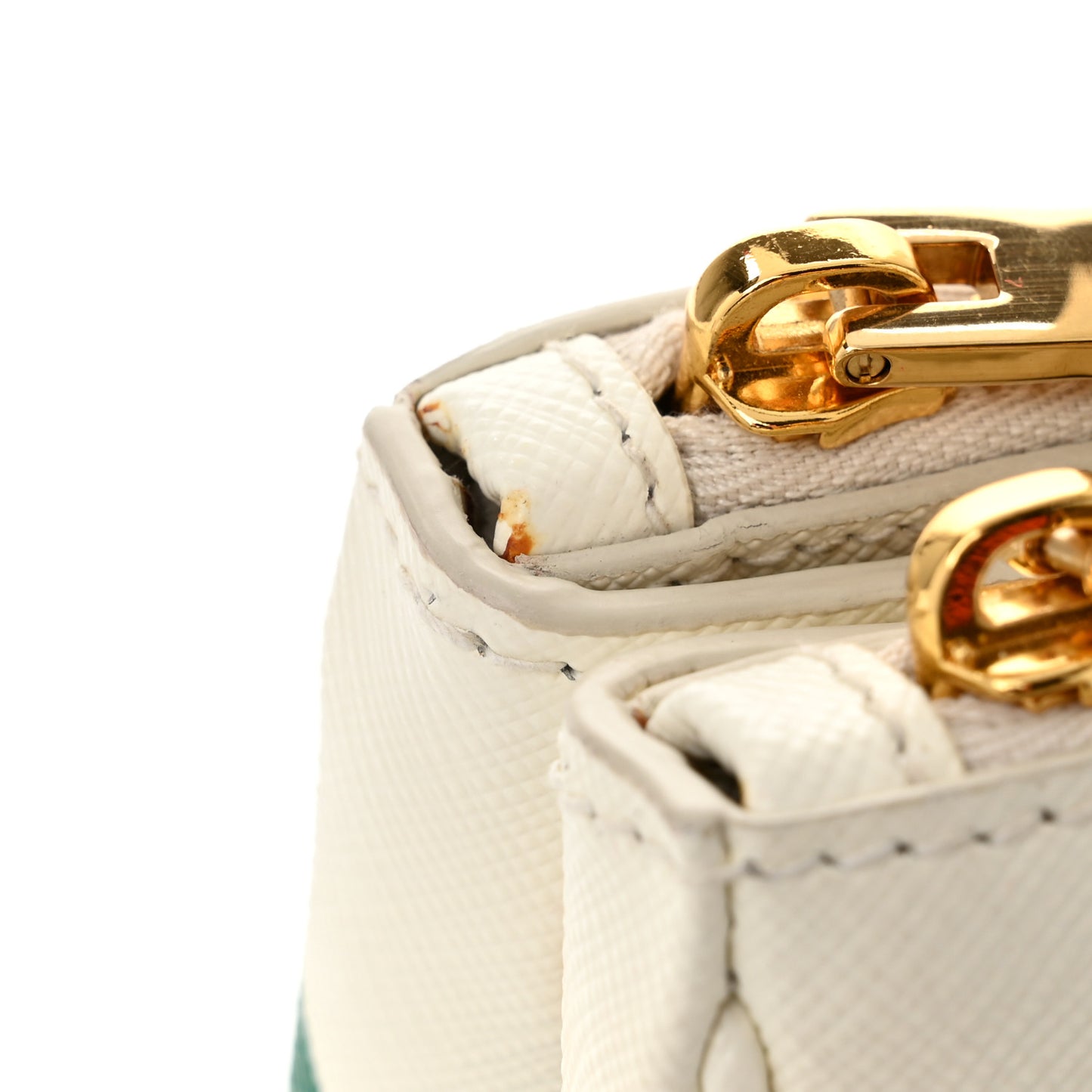 X ALEX DA CORTE Saffiano Special Edition Small Galleria Double Zip Tote Wave Mango