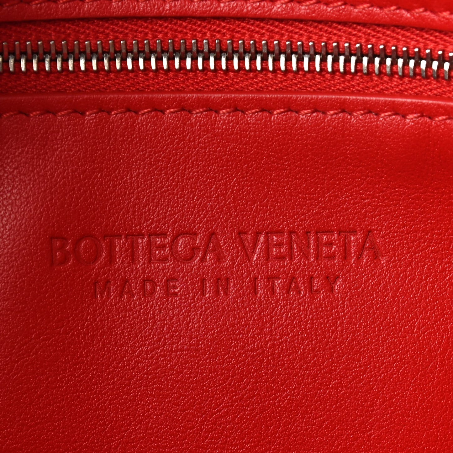 Nappa Intrecciato Crossbody Bright Red