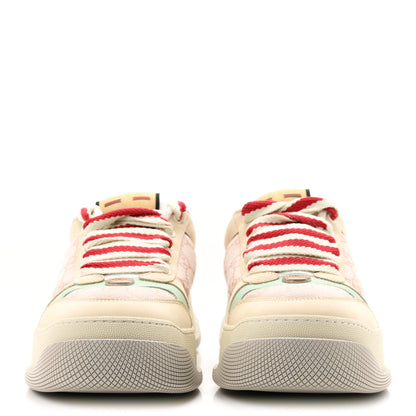 Gucci New Canvas GG Monogram Nubuck Womens Screener 50mm Sneakers 41 Skin Rose Dark Skin Rose Multicolor 3 of 10