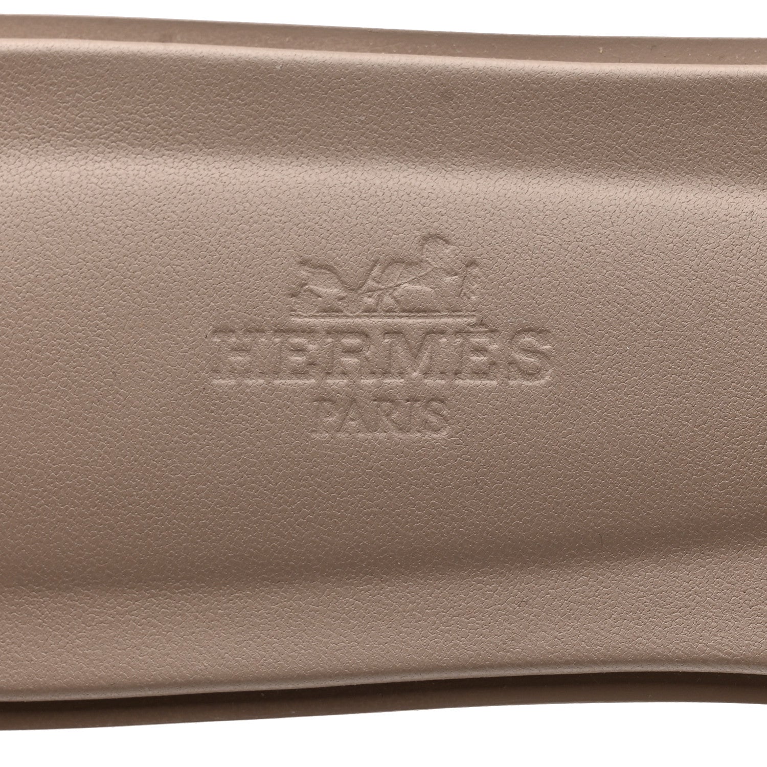 Hermes Box Calfskin Oran Sandals 40 Beige Mastic 7 of 8