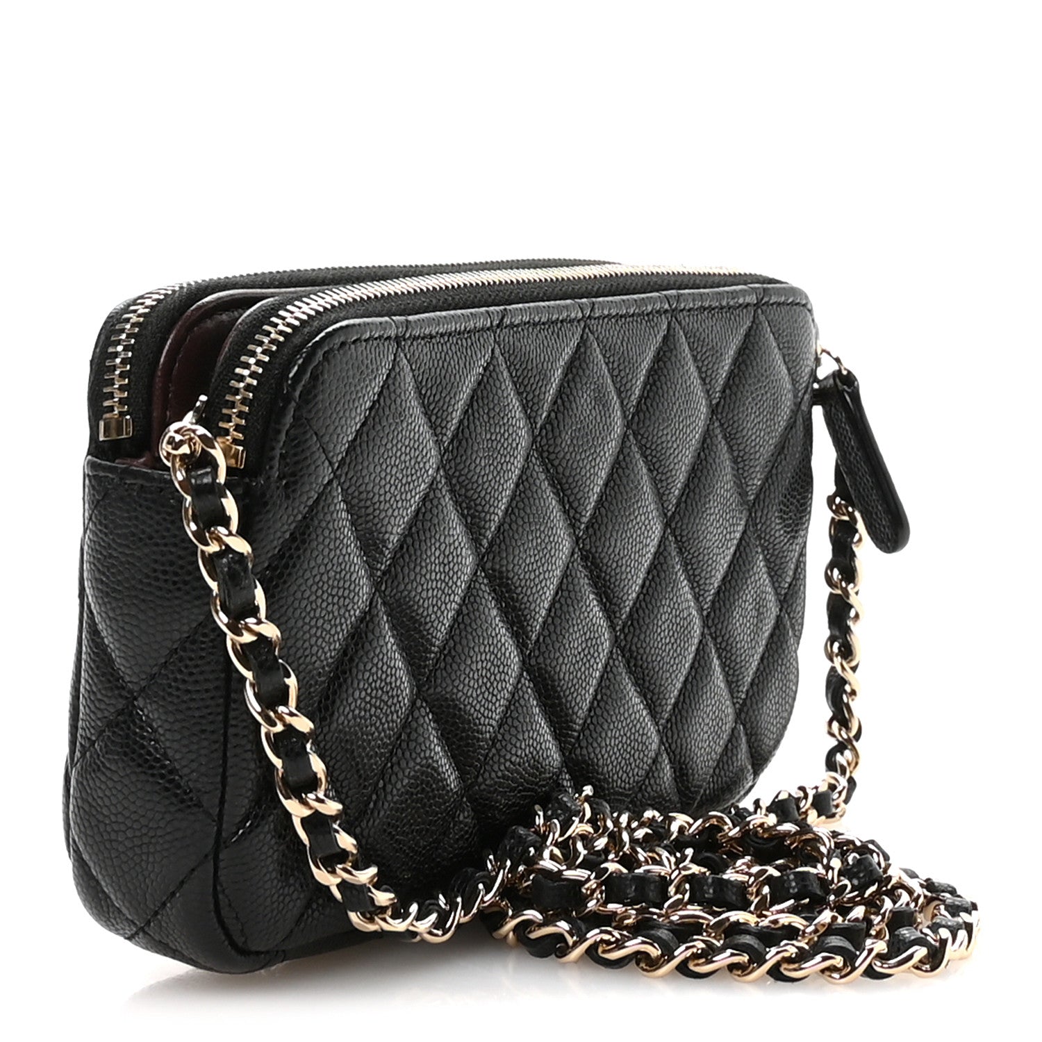 Chanel Caviar Quilted Small Clutch With Chain Black 3 of 12