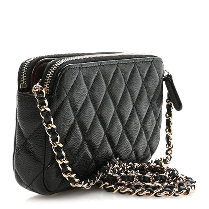 Chanel Caviar Quilted Small Clutch With Chain Black 3 of 12
