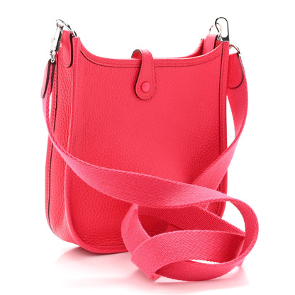 Hermes Taurillon Clemence Evelyne TPM Rose Extreme 2 of 9