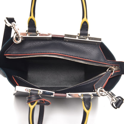 Fendi Vitello Dolce Mini 3jours Tote Blue Notte 6 of 8