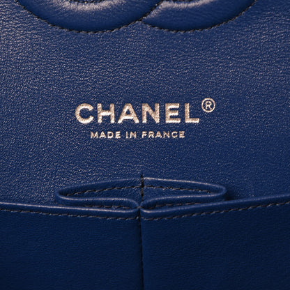 Chanel Caviar Quilted Medium Double Flap Dark Blue 7 of 8