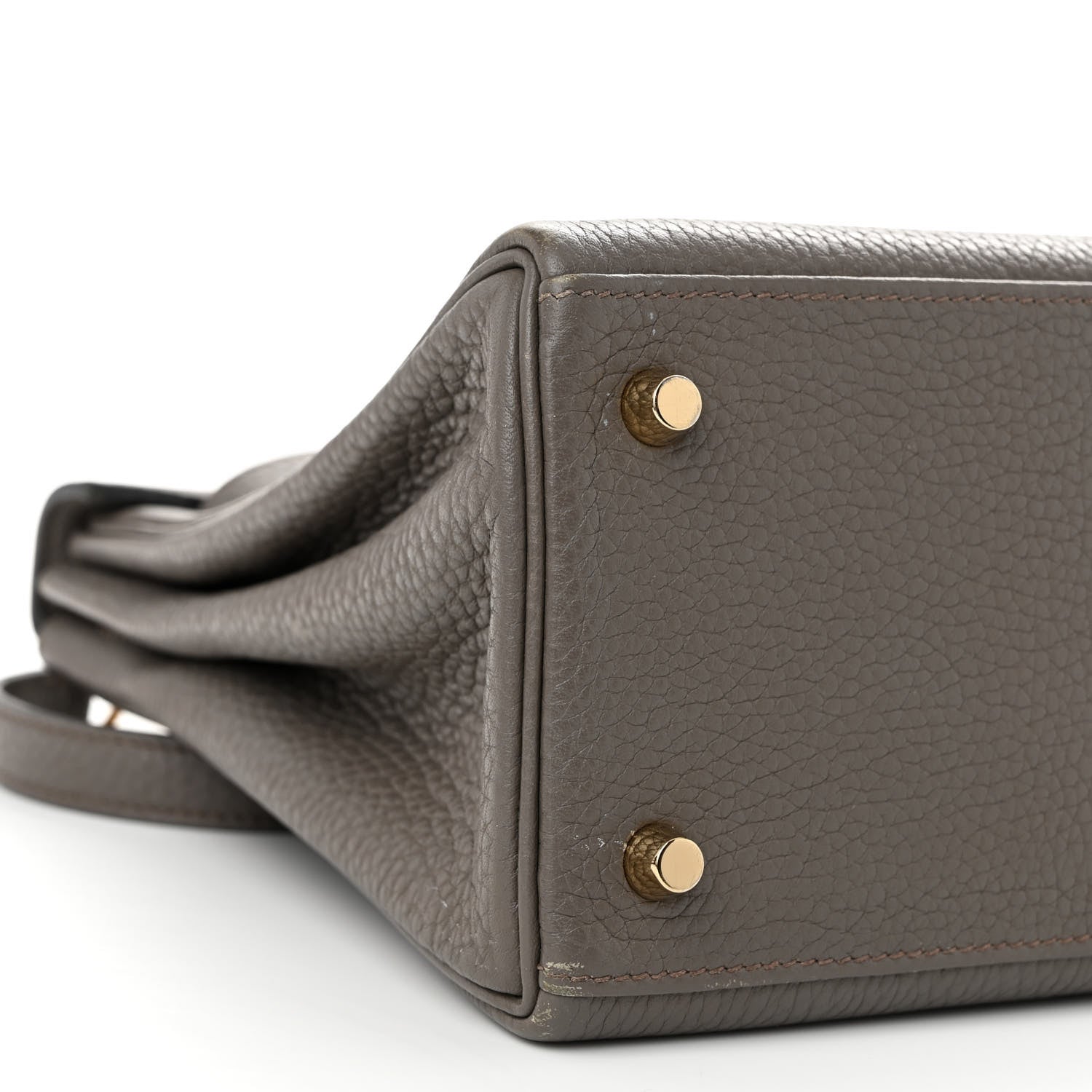 Hermes Taurillon Clemence Kelly Retourne 28 Etain 9 of 15