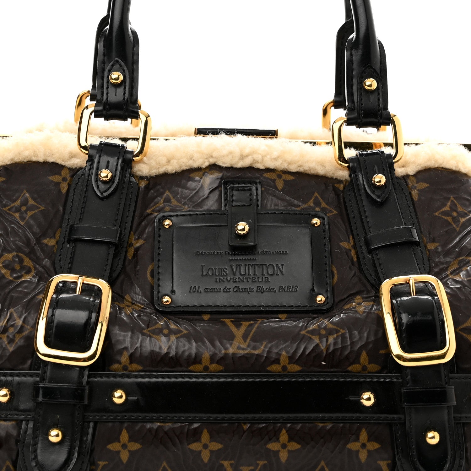 Louis Vuitton Monogram Shearling Storm Bag 7 of 12