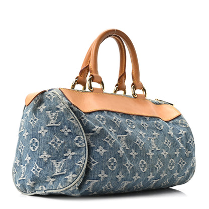 Louis Vuitton Monogram Denim Neo Speedy Blue 3 of 9