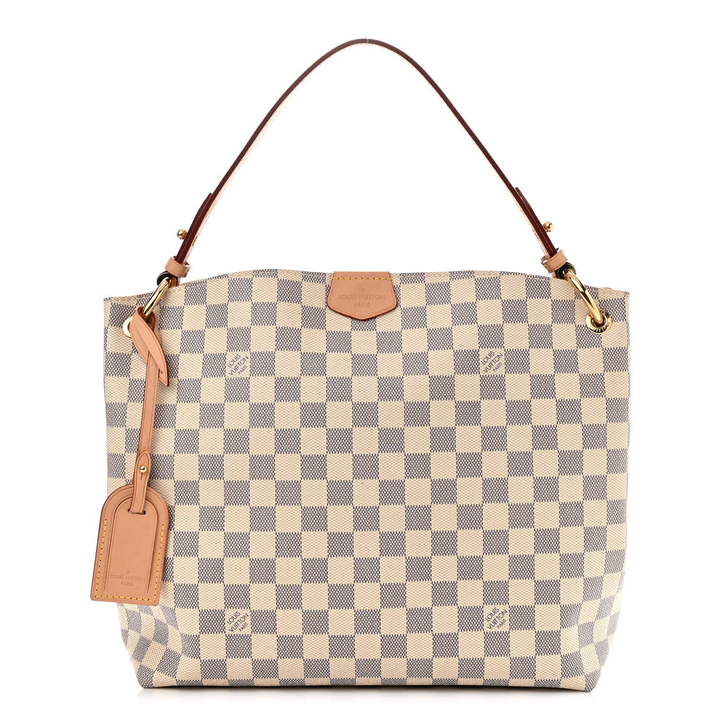 Louis Vuitton Damier Azur Graceful PM Rose Ballerine 1 of 9