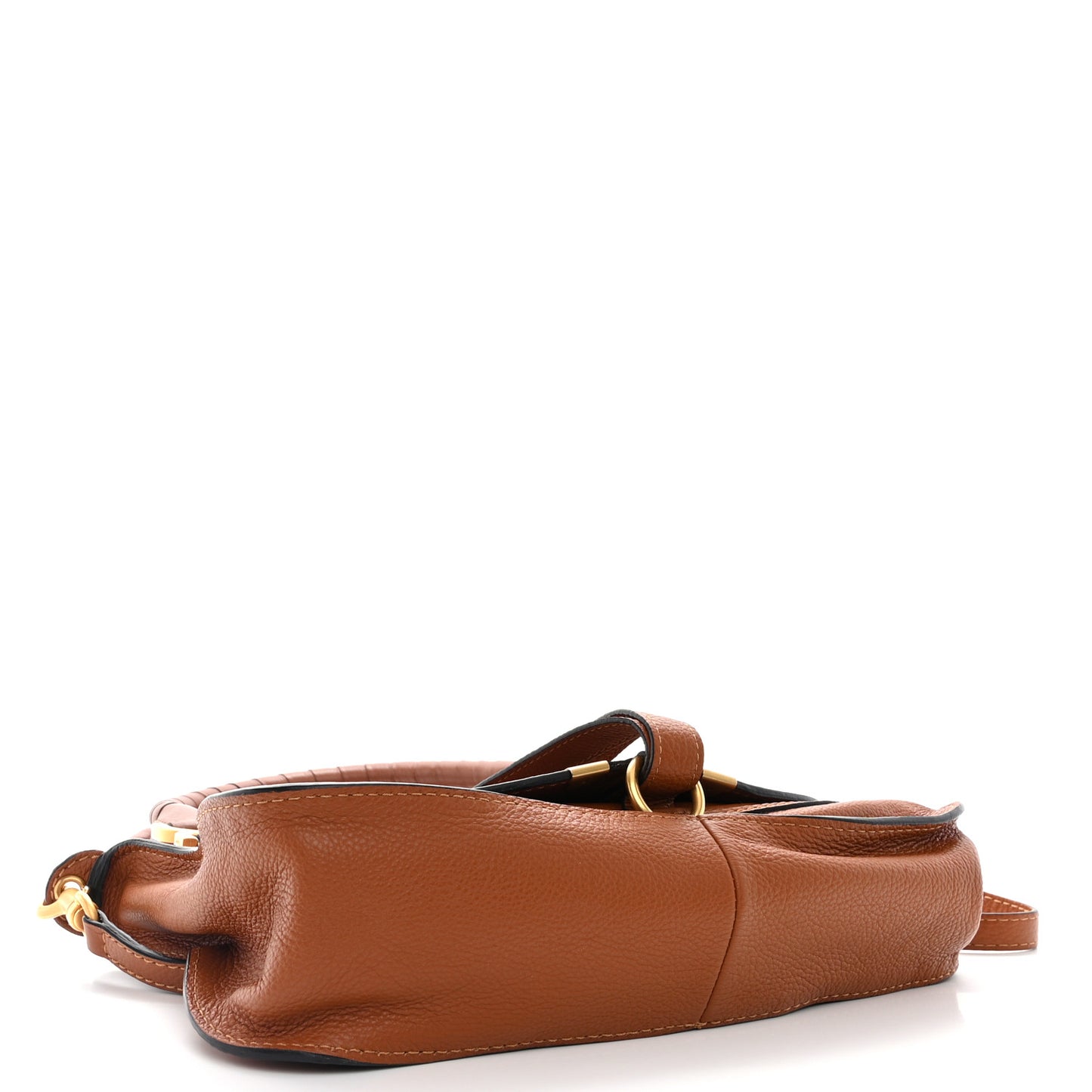 Calfskin Small Marcie Satchel Tan