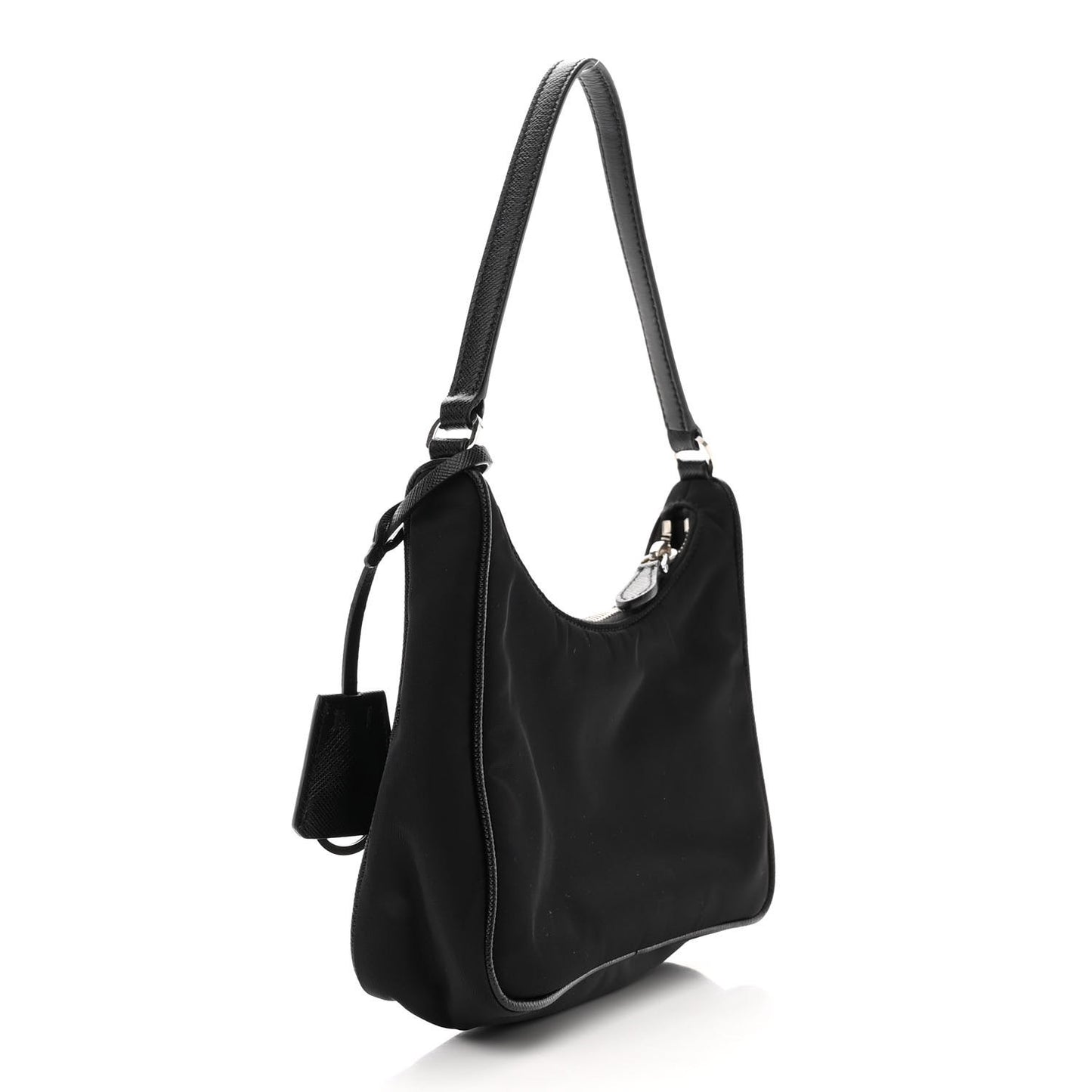 Tessuto Nylon Saffiano Mini Re-Edition 2005 Bag Black