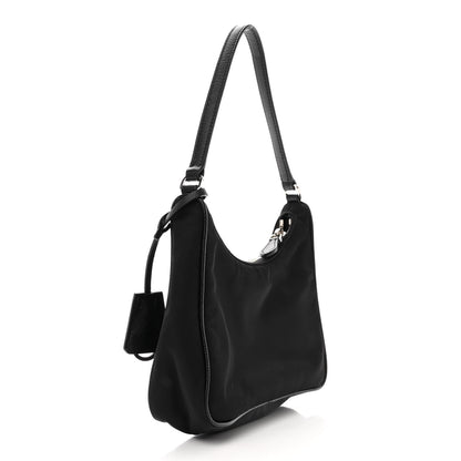 Prada Tessuto Nylon Saffiano Mini Re-Edition 2005 Bag Black 3 of 11