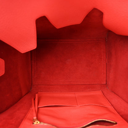 Celine Crisped Calfskin Small Tie Knot Tote Vermillion 5 of 16
