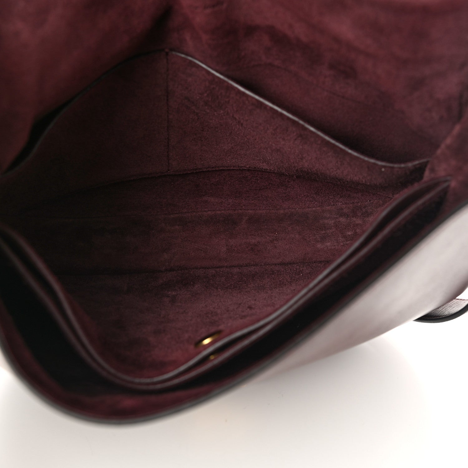 Celine Natural Calfskin Trotteur Messenger Bag Burgundy 4 of 10
