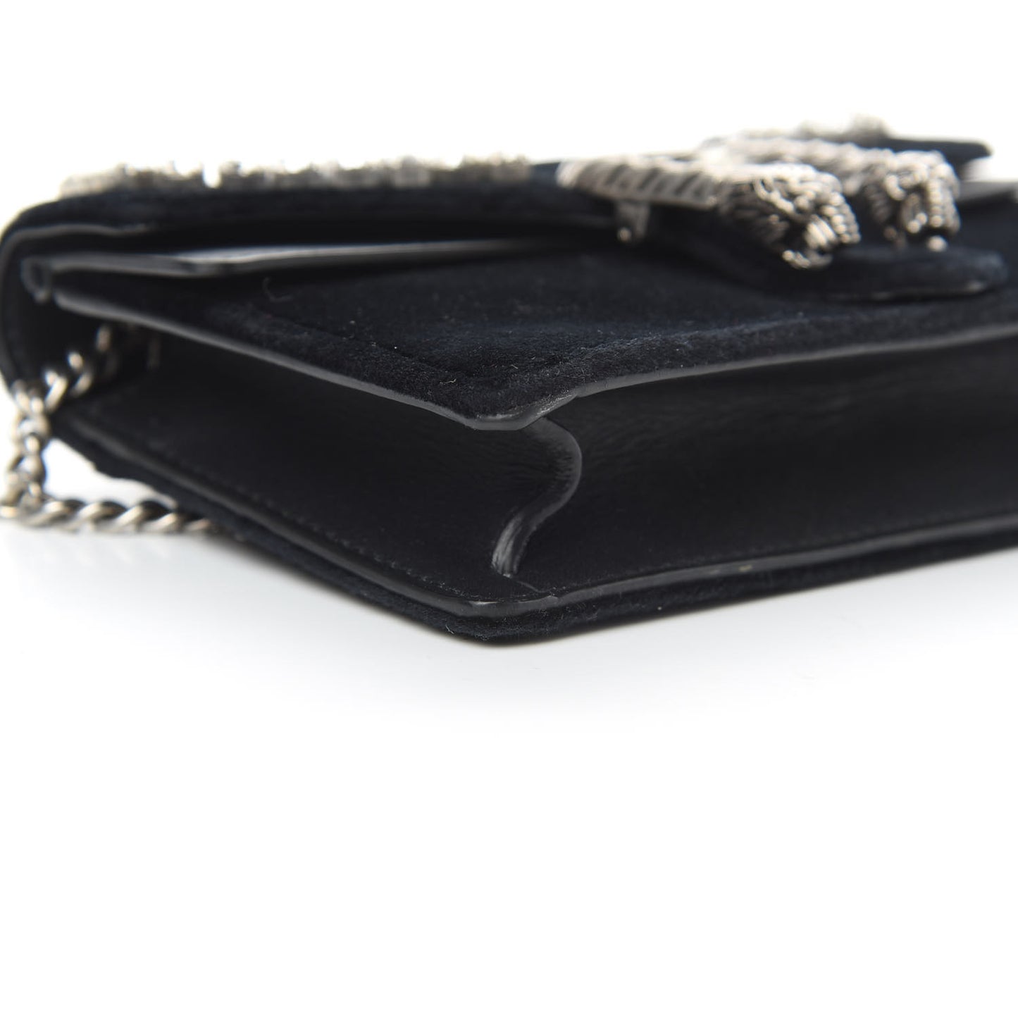 Velvet Crystal Super Mini Dionysus Shoulder Bag Black