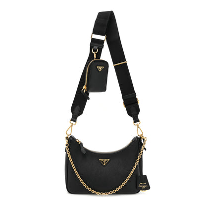 Prada Saffiano Lux Re-Edition 2005 Shoulder Bag Black 1 of 12