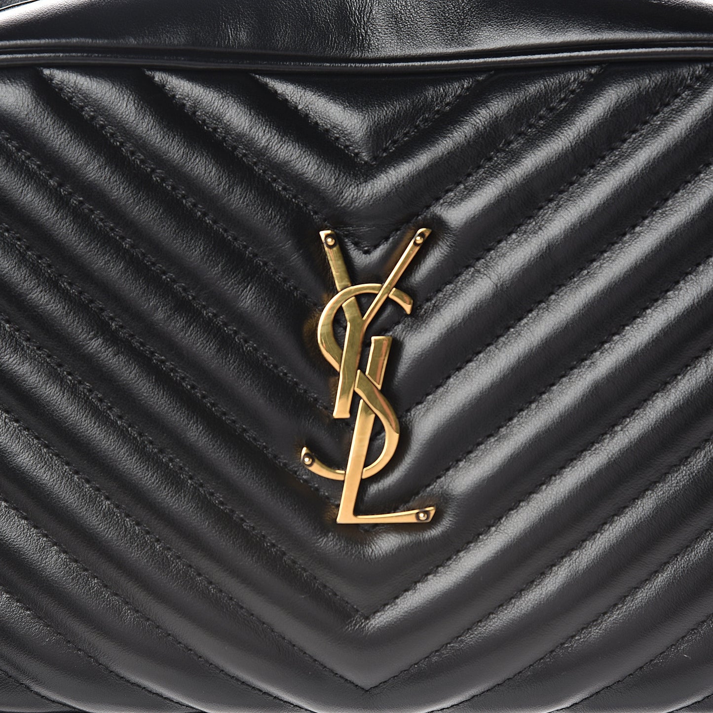 Calfskin Matelasse Monogram Lou Camera Bag Black