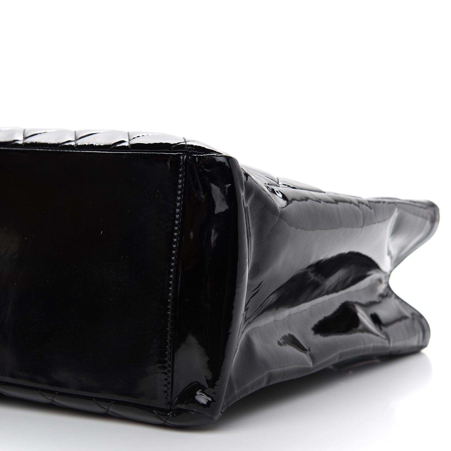 Chanel Patent Grand Shopping Tote GST Black 9 of 10