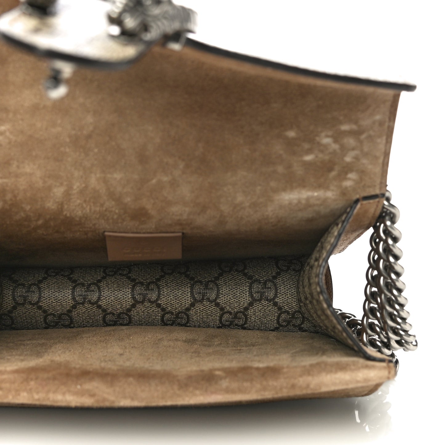 GG Supreme Monogram Mini Dionysus Shoulder Bag Taupe