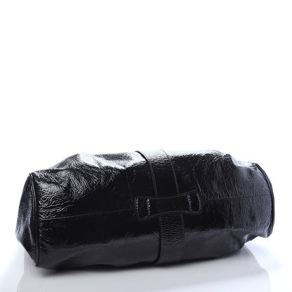 Jimmy Choo Crushed Patent Riki Bag Black 4 of 14