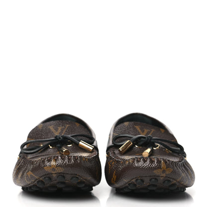 Louis Vuitton Monogram Mens Arizona Car Shoe Moccasin Loafers 38 Macassar 2 of 7