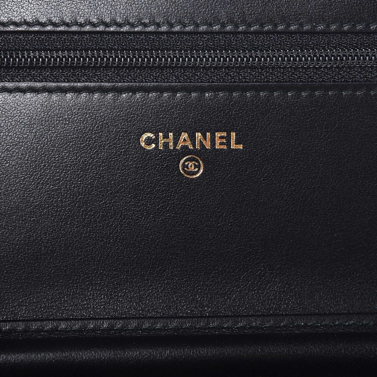 Chanel Caviar Quilted CC Filigree Wallet On Chain WOC Black 6 of 8