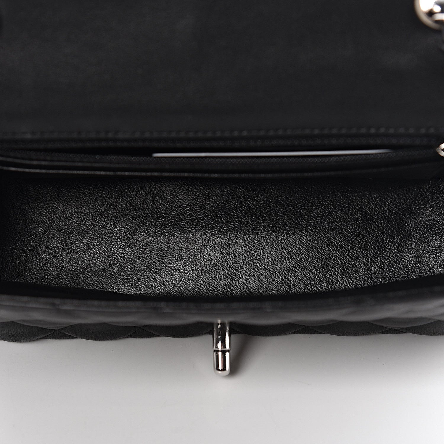 Chanel Lambskin Quilted Mini Rectangular Flap Black 7 of 11