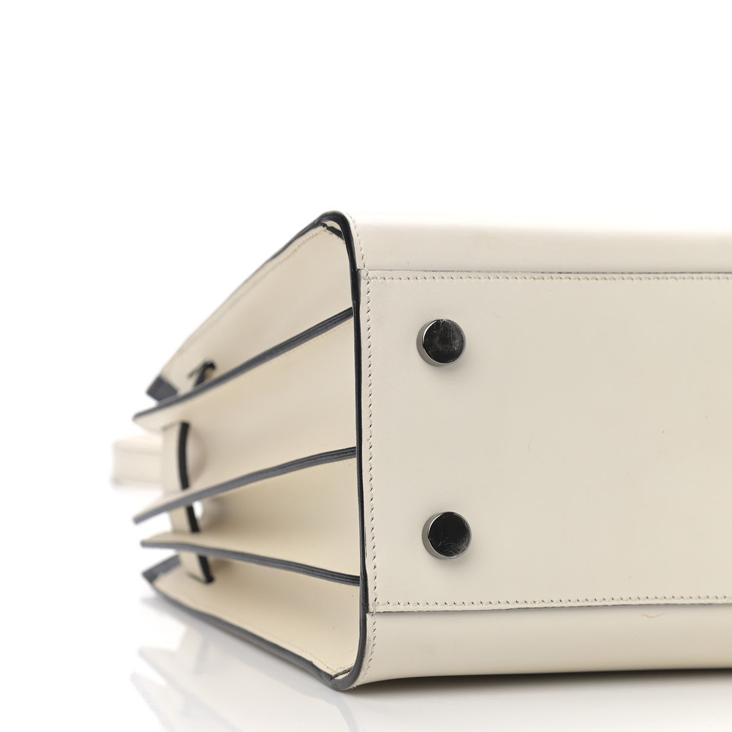 Saint Laurent Calfskin Baby Sac De Jour White 9 of 15