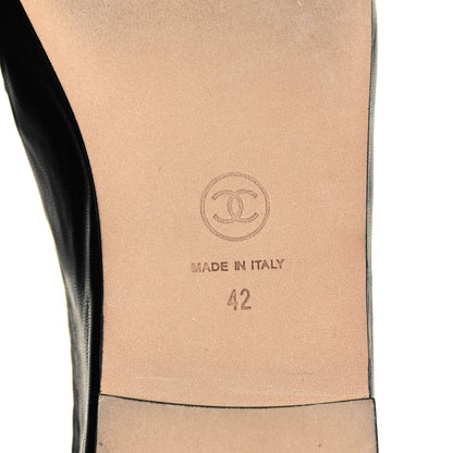 Chanel Calfskin CC Chain Loafers 42 Black 6 of 8