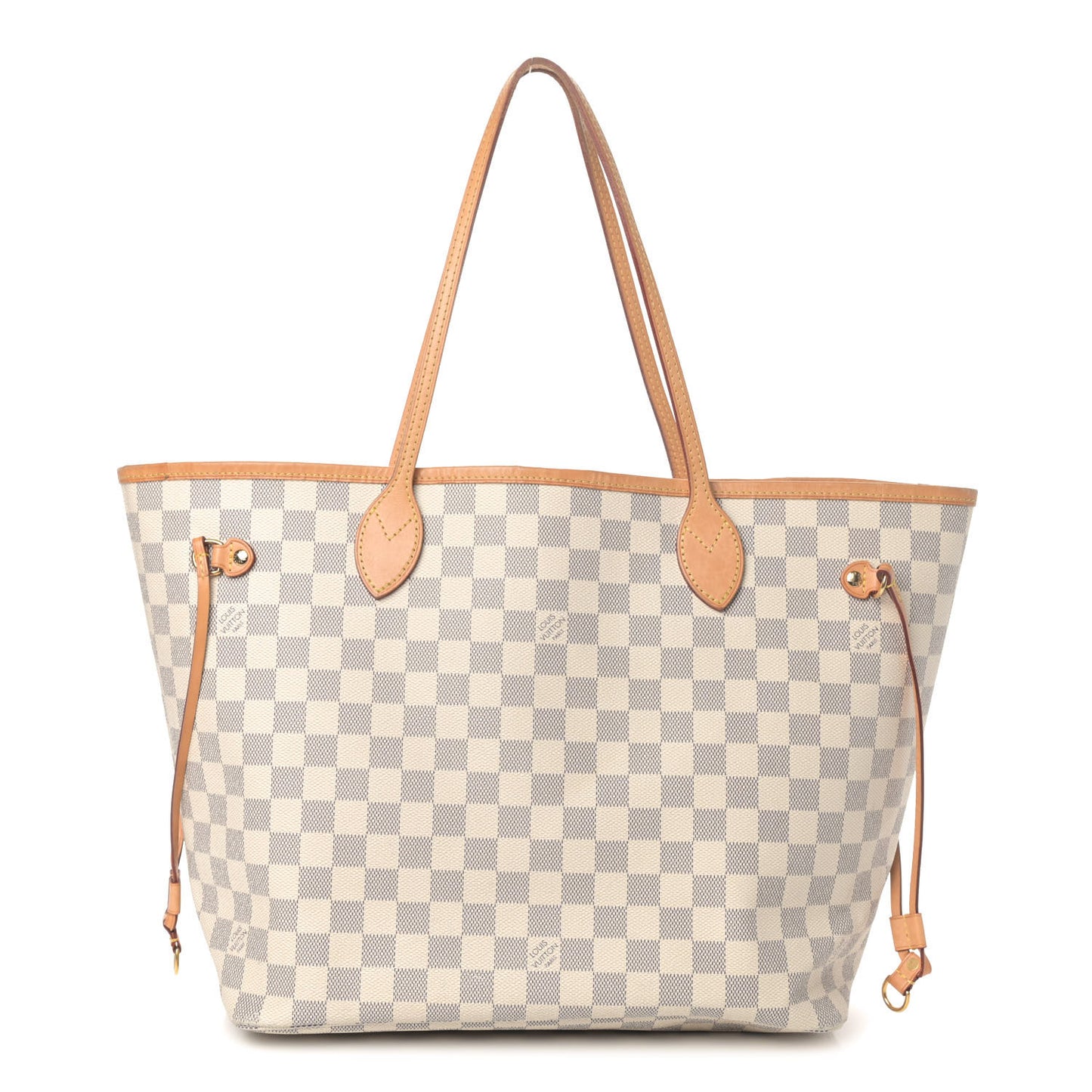 Damier Azur Neo Neverfull MM Rose Ballerine
