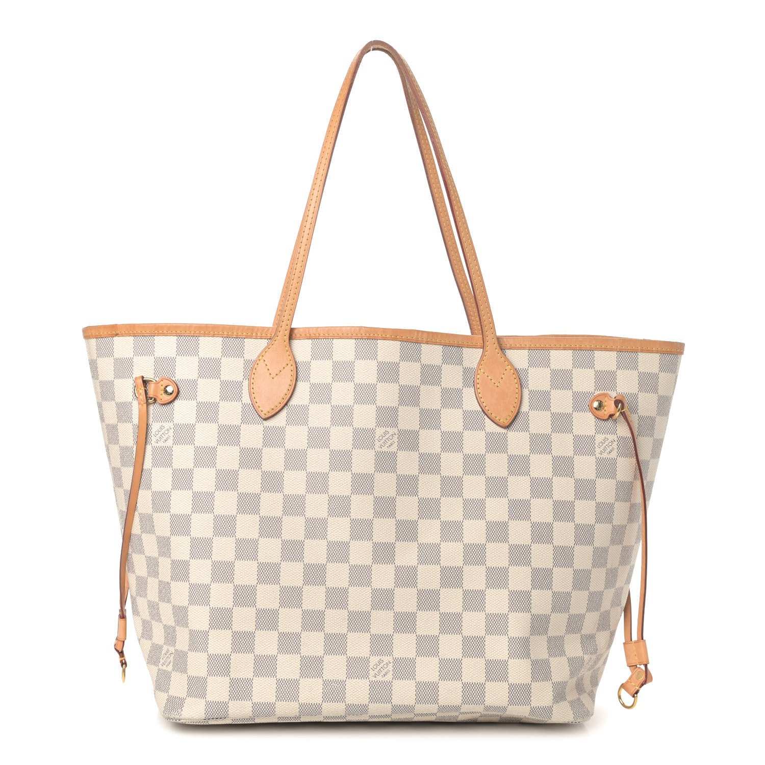 Louis Vuitton Damier Azur Neo Neverfull MM Rose Ballerine 1 of 4