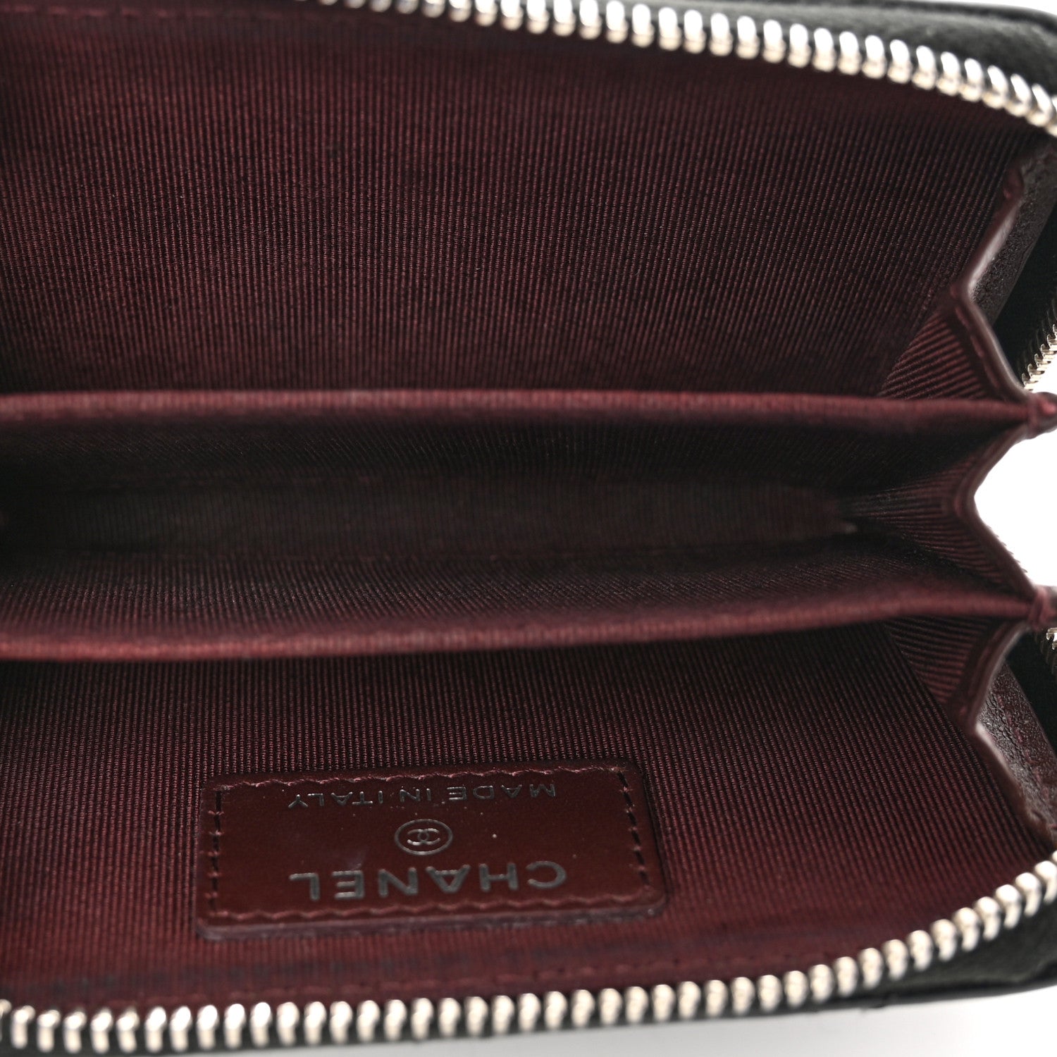 Chanel Caviar Quilted Zip Coin Purse Black 5 of 8